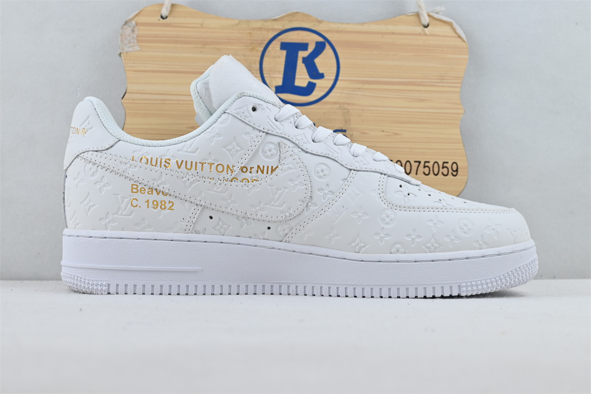 L0vis Vvtt0n Nike Air Force 1 Low By Virgil Abloh white