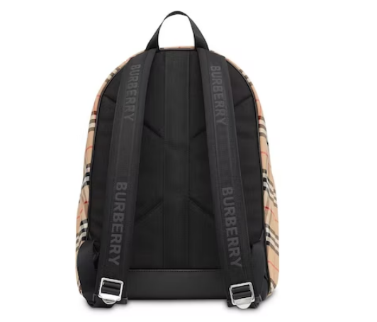 Bv*b*rry Vintage Check Nylon Backpack Archive Beige