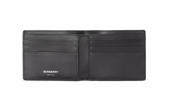 Bv*b*rry Vintage Check E-canvas Wallet 6 slot Archive Beige