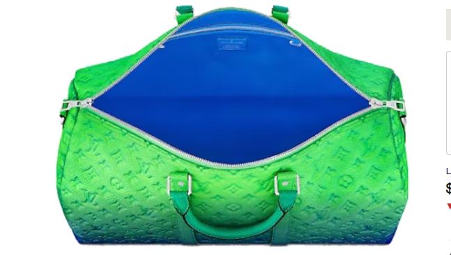 L0vis Vvtt0n Keepall  Taurillon Illusion Blue/Green