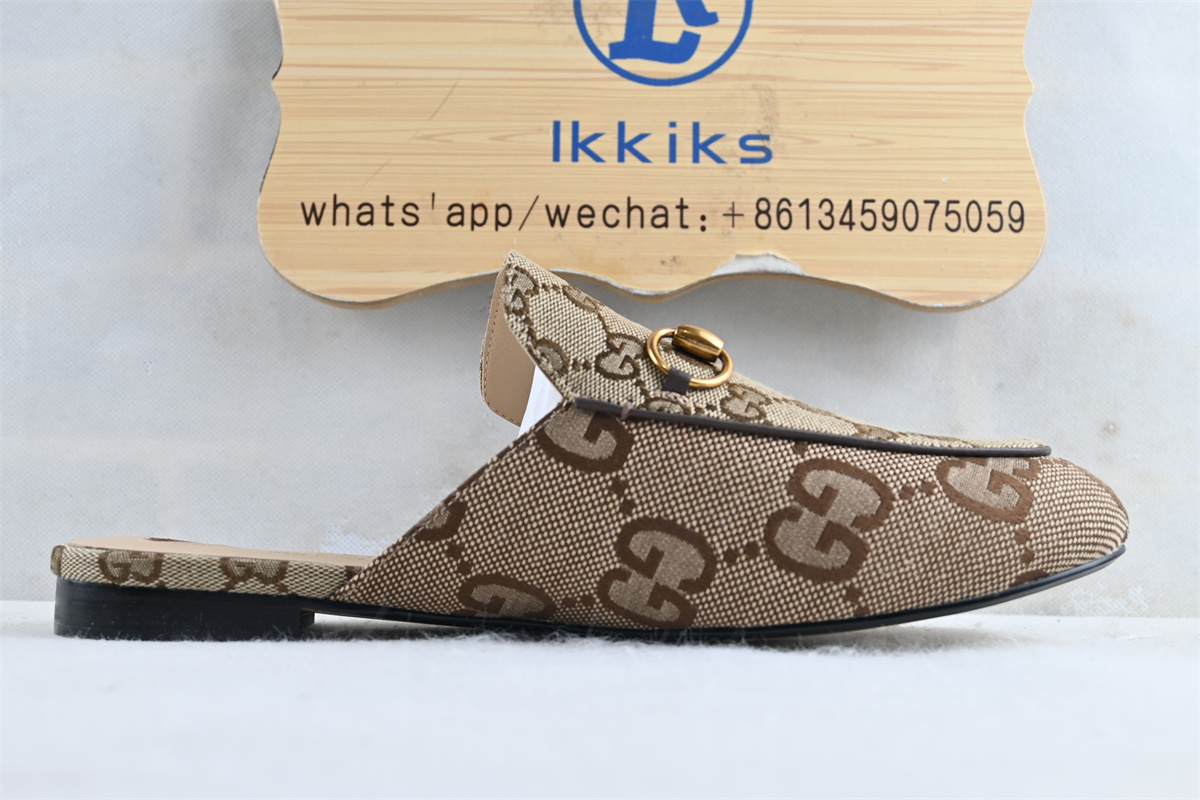 Gvc*1 Princetown Slipper Jumbo GG Camel Canvas