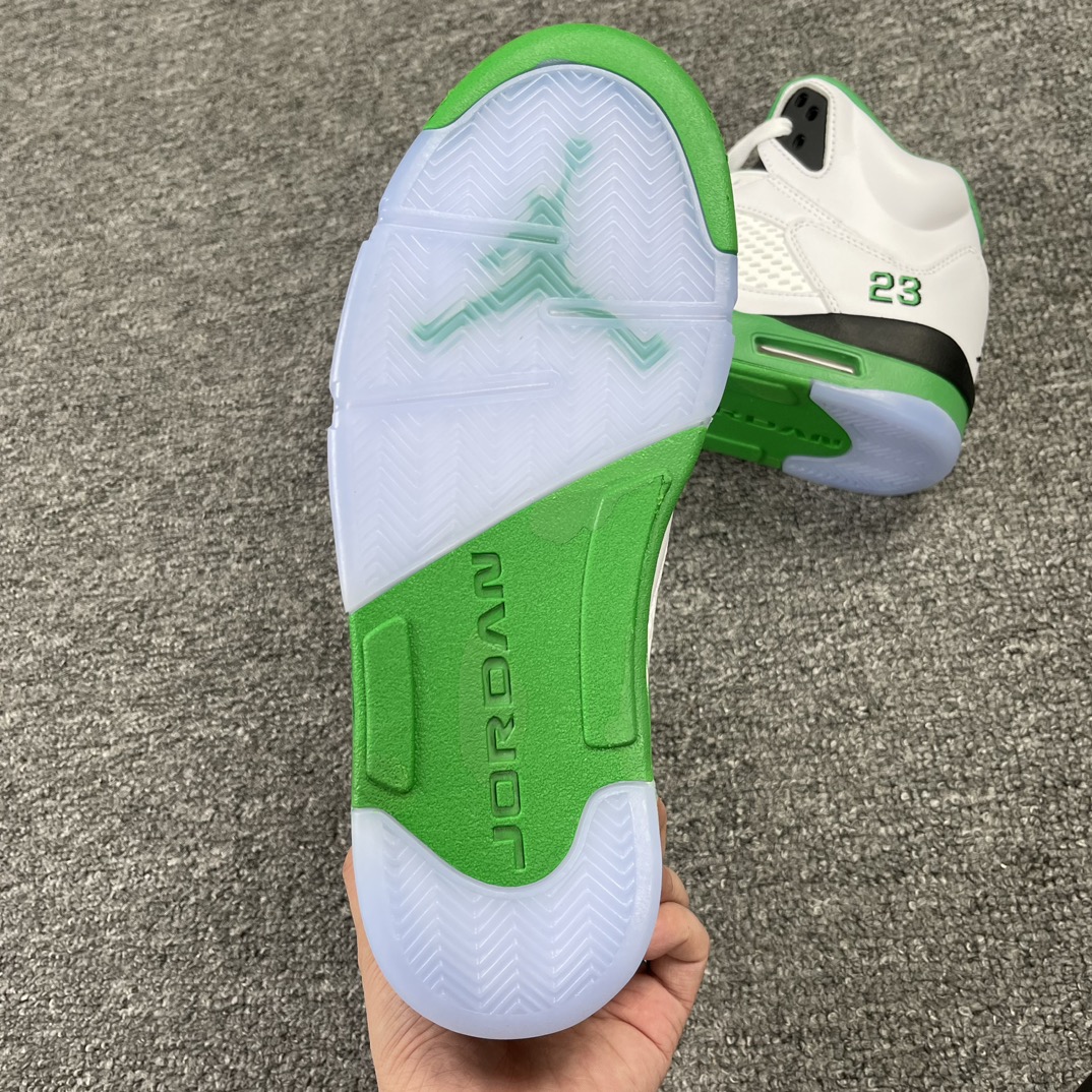 Air Jordan 5 Burgundy Lucky Green