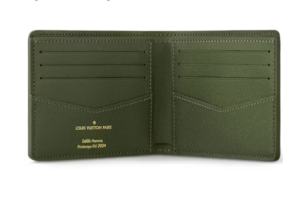 L0vis Vvtt0n Slender Wallet Damoflage Green Damoflage Damier
