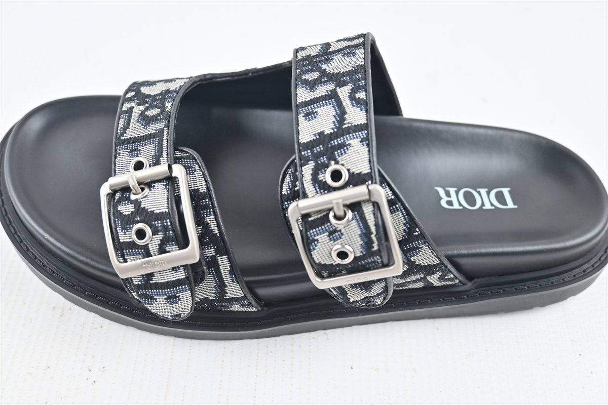 D10r Aqua Sandal Beige Black D10r Oblique Jacquard