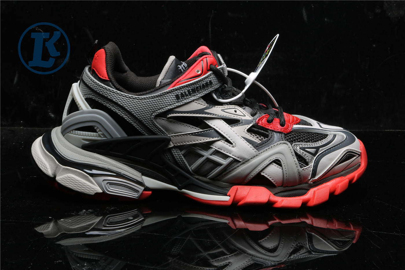 Ba1en*iaga Track 2 Grey Black Red