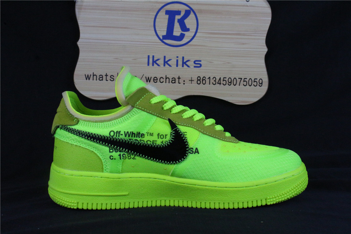 Nike Air Force 1 Low Fluorescent Green OFF WHITE